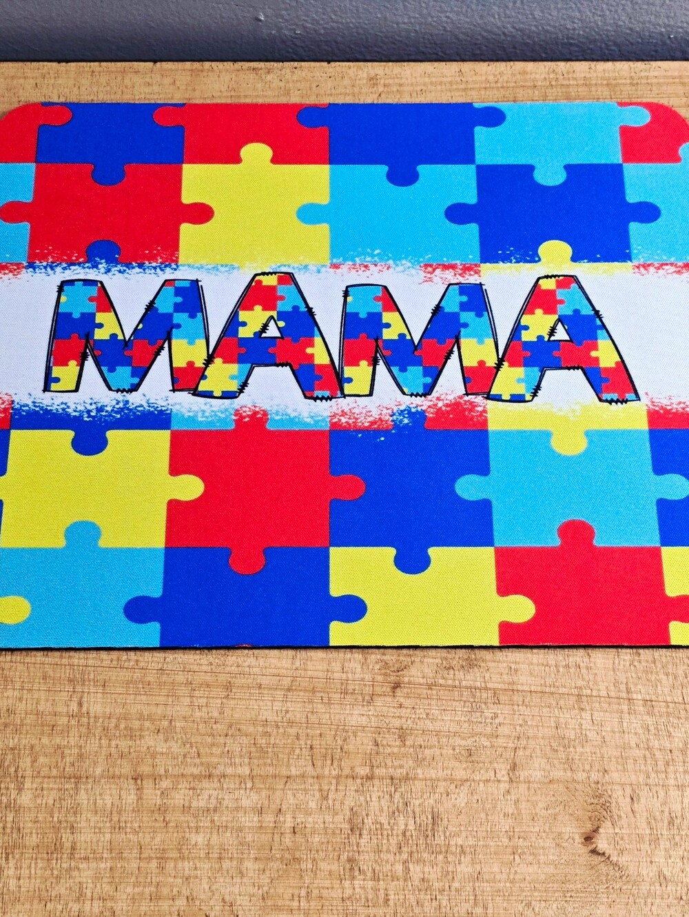 MAMA Puzzle Pattern Placemat - Multicolor